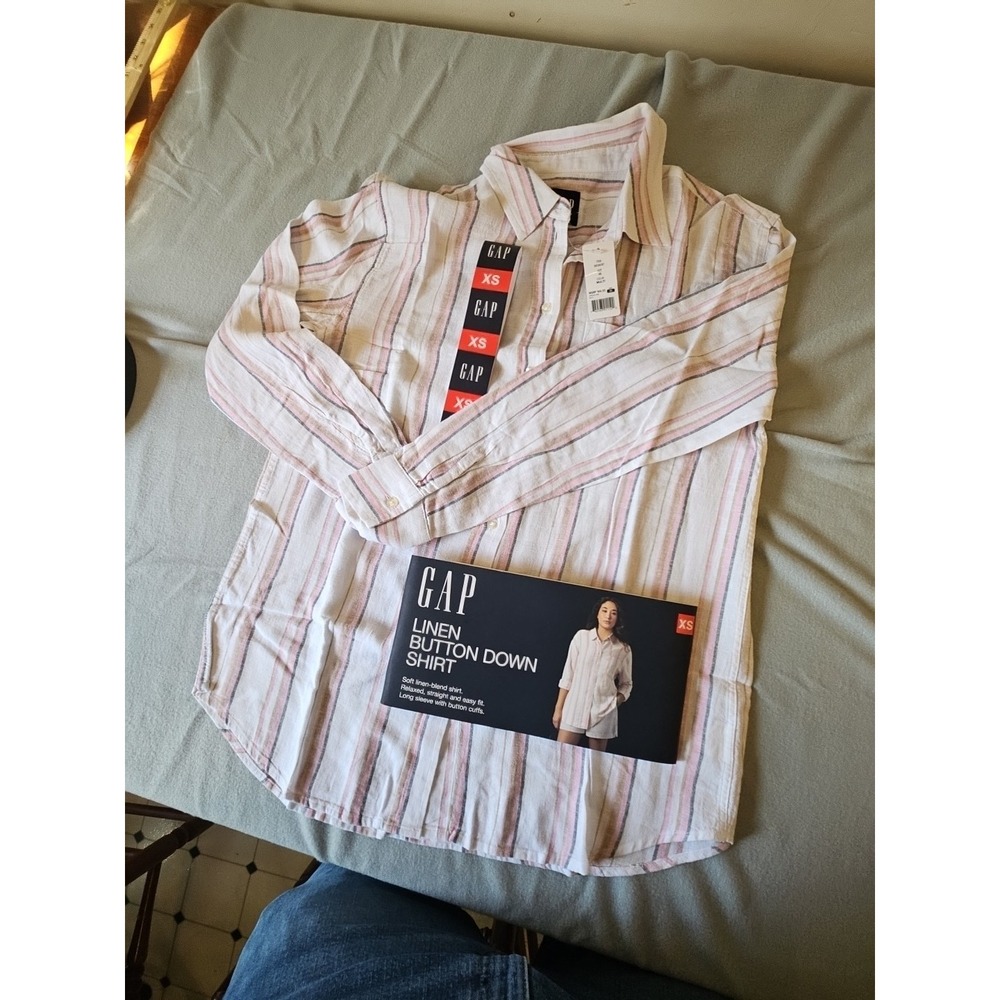 Gap linen button shirt xs women - Picture 2 of 6